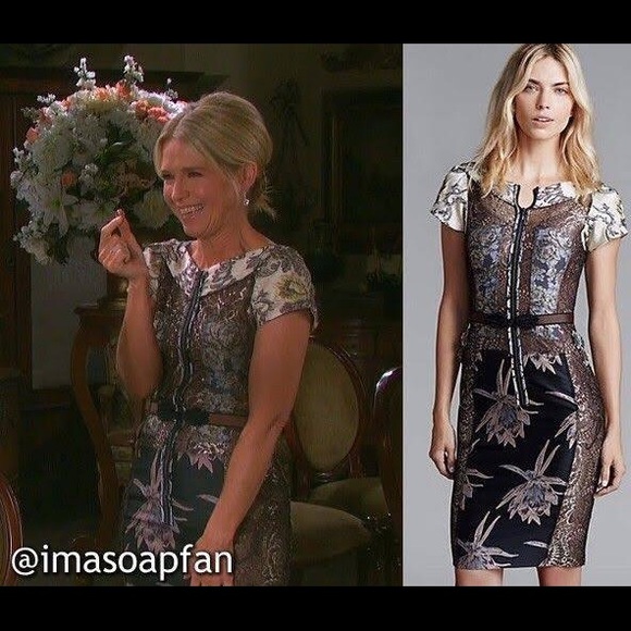 Anthropologie Embroidered Brocade Dress. NEW - Picture 2 of 8